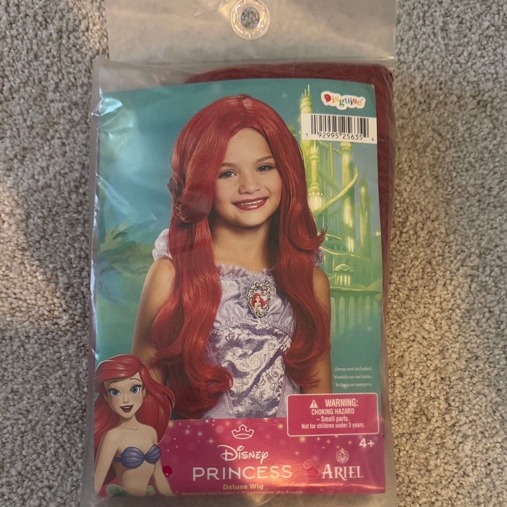 Disney Princess Ariel Deluxe Red Wig